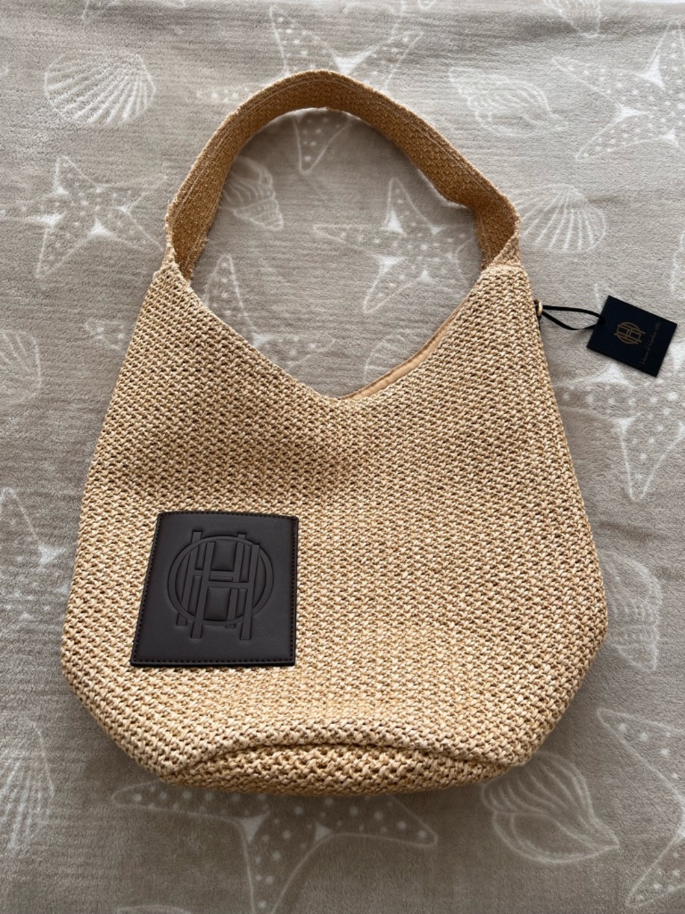House of Harlow 1960 straw shoulder bag